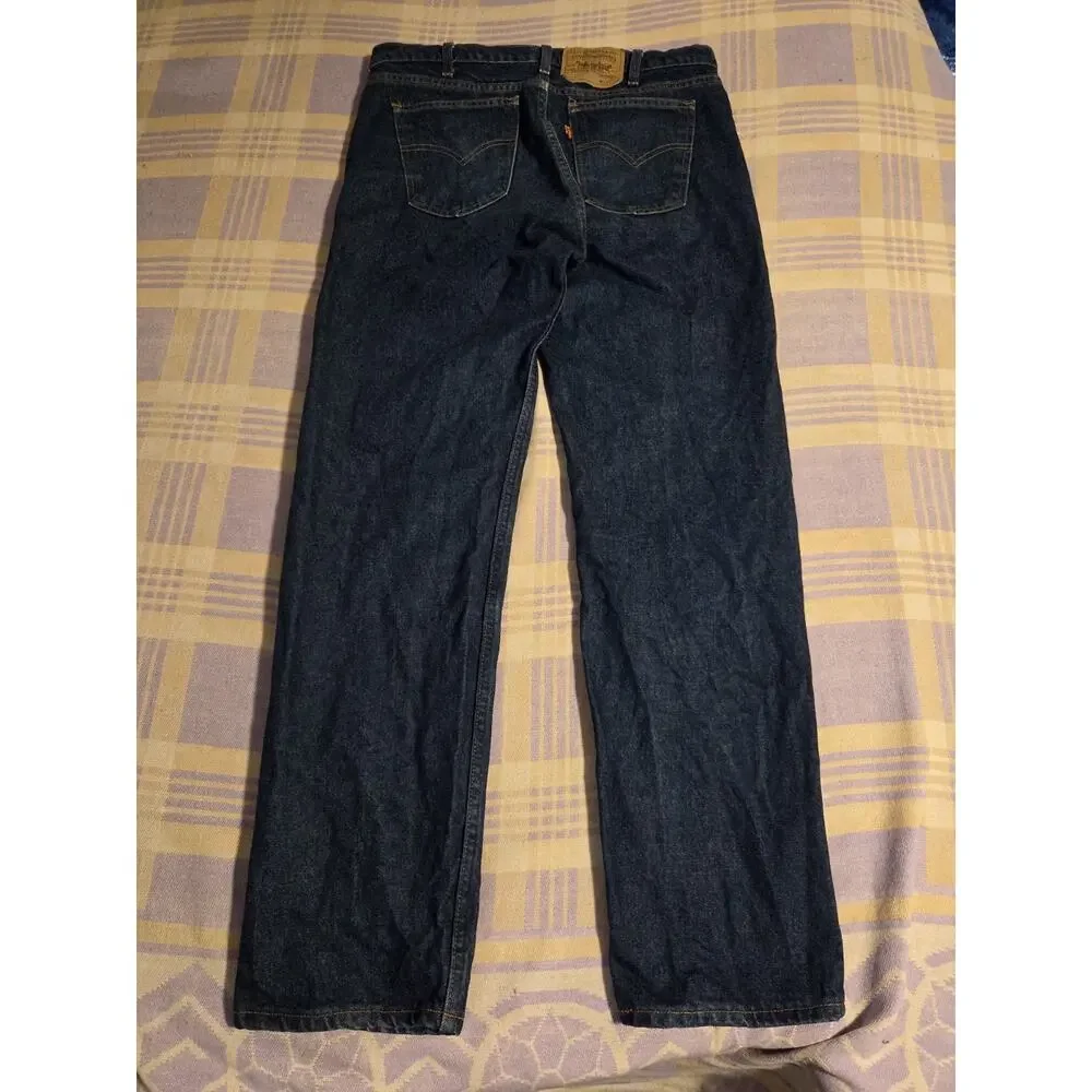 Vintage Levis 505 Orange Tab Jeans Mens 36x32 Fit 35x31 USA 80s 90s 40505-0215